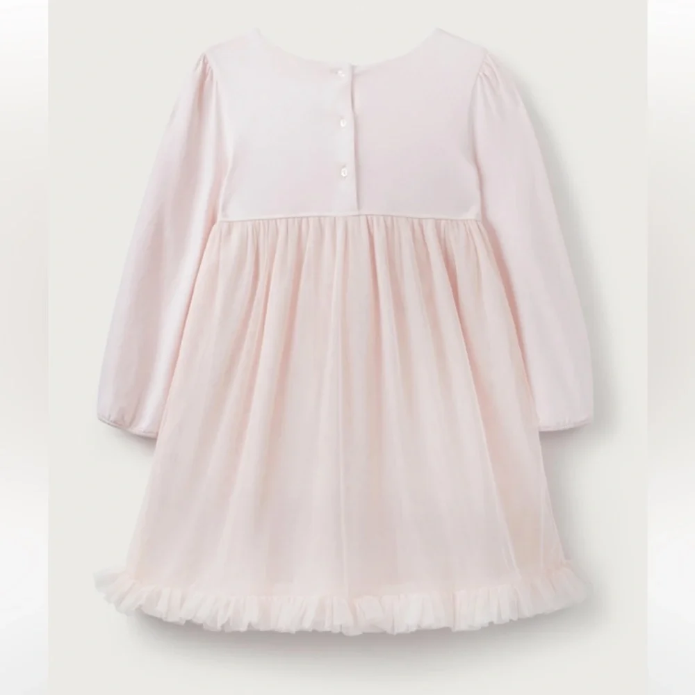 The Little White Company London ~Long-Sleeved Jersey Tutu Dress (3-6 months)